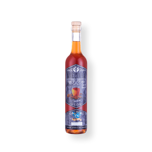 Licor Companheira Amelinha, licor cachaça imburana com, cravo e canela.